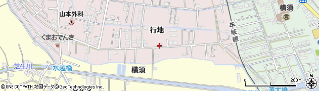 徳島県小松島市日開野町（行地）周辺の地図