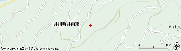 徳島県三好市井川町井内東3332周辺の地図
