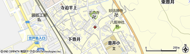 山口県下松市東豊井（上豊井）周辺の地図