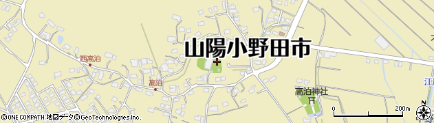 山口県山陽小野田市郷周辺の地図