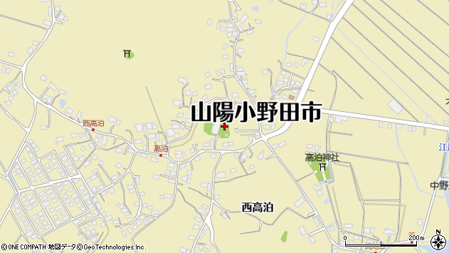 〒756-0044 山口県山陽小野田市郷の地図