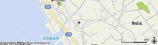 徳島県小松島市和田島町（西浜手）周辺の地図