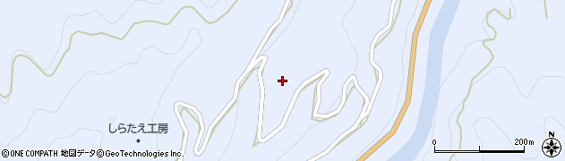 徳島県美馬市穴吹町口山首野468周辺の地図