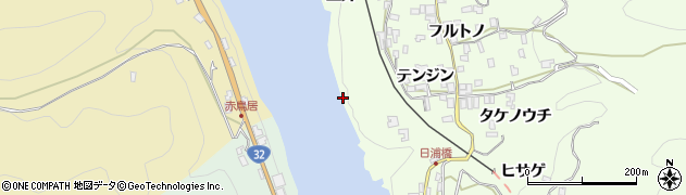 徳島県三好市池田町中西（ジンテン）周辺の地図