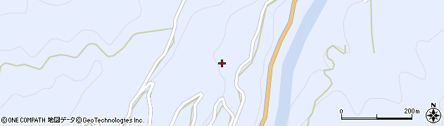 徳島県美馬市穴吹町口山首野408周辺の地図