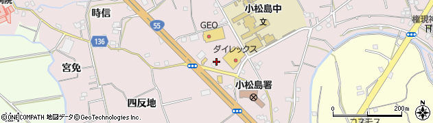 徳島県小松島市日開野町周辺の地図