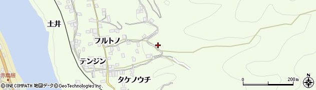 徳島県三好市池田町中西（サルガワ）周辺の地図