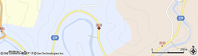 道須周辺の地図
