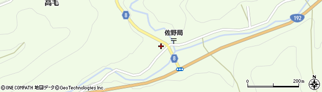 徳島県三好市池田町佐野金氏597周辺の地図
