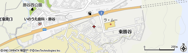 山口県下関市東勝谷周辺の地図