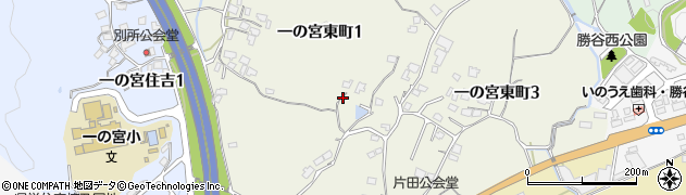 山口県下関市一の宮東町周辺の地図
