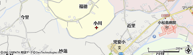 徳島県小松島市前原町小川周辺の地図