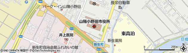 山陽小野田市役所議会　事務局周辺の地図