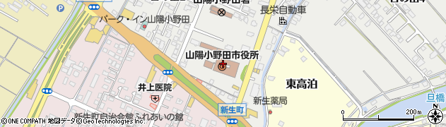 山陽小野田市役所周辺の地図