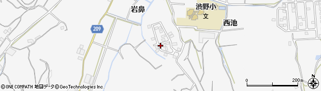 徳島県徳島市渋野町（岩鼻）周辺の地図