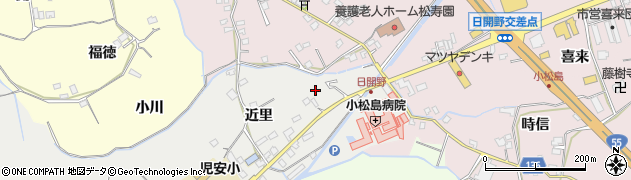 徳島県小松島市田浦町（近里）周辺の地図