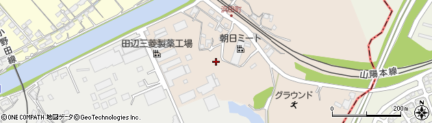 山口県山陽小野田市浜田町15周辺の地図