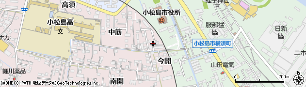 徳島県小松島市小松島町（今開）周辺の地図