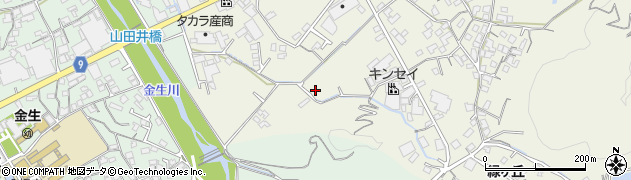 愛媛県四国中央市金生町山田井147周辺の地図