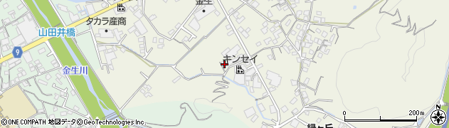 愛媛県四国中央市金生町山田井171周辺の地図