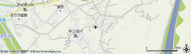 愛媛県四国中央市金生町山田井327周辺の地図