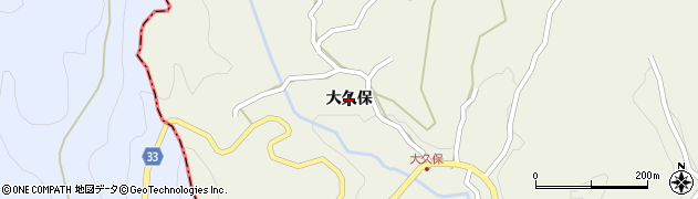 徳島県徳島市八多町（大久保）周辺の地図