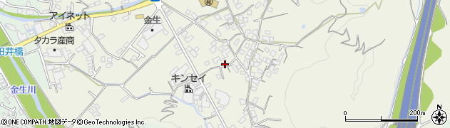 愛媛県四国中央市金生町山田井193周辺の地図
