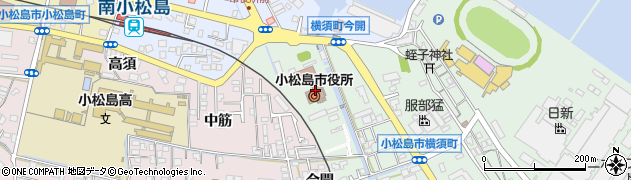 徳島県小松島市周辺の地図