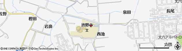 徳島県徳島市渋野町西池35周辺の地図