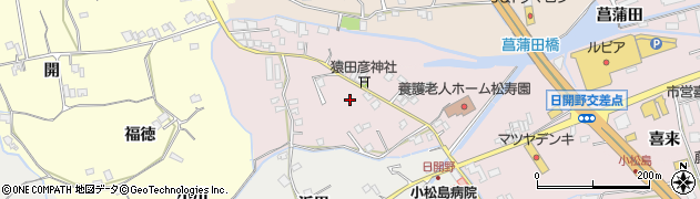 徳島県小松島市日開野町（加々ミ松）周辺の地図