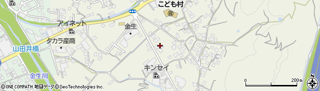 愛媛県四国中央市金生町山田井134周辺の地図