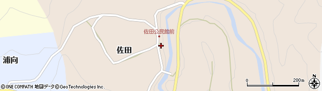下北山村立　佐田公民館周辺の地図