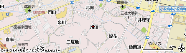 徳島県小松島市日開野町（川田）周辺の地図