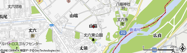 徳島県徳島市丈六町山脇周辺の地図