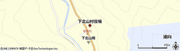 奈良県吉野郡下北山村周辺の地図