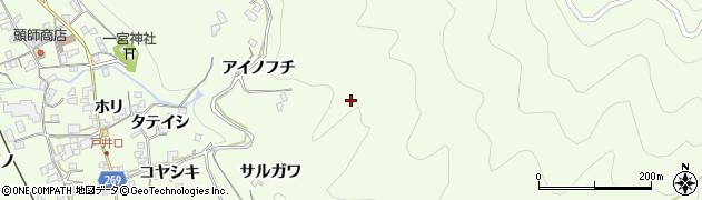 徳島県三好市池田町中西（ヲウヒラ）周辺の地図
