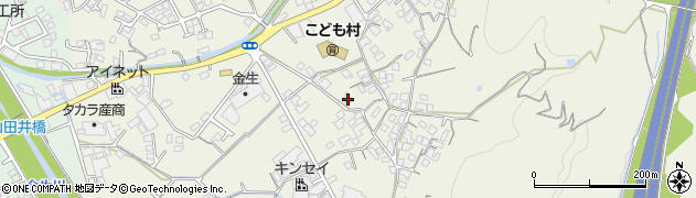 愛媛県四国中央市金生町山田井203周辺の地図