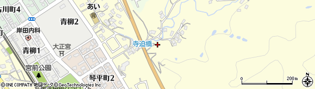 寺迫川周辺の地図