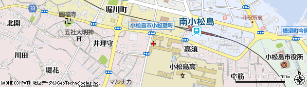 徳島県小松島市小松島町高須36周辺の地図
