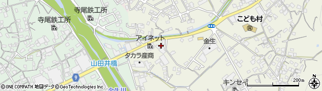 愛媛県四国中央市金生町山田井4周辺の地図