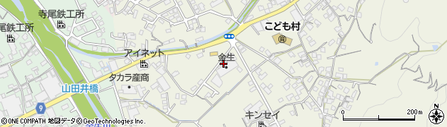 愛媛県四国中央市金生町山田井94周辺の地図