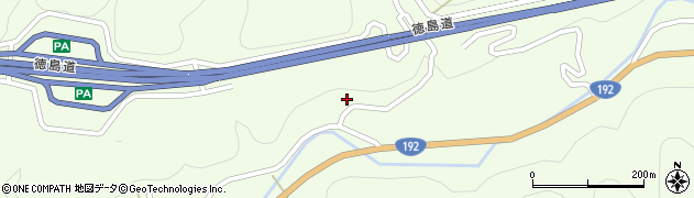 徳島県三好市池田町佐野和田384周辺の地図