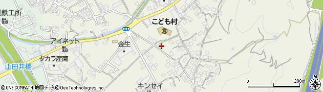 愛媛県四国中央市金生町山田井128周辺の地図