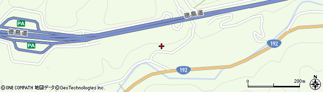 徳島県三好市池田町佐野和田351周辺の地図