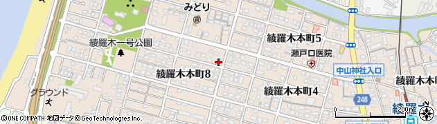 山口県下関市綾羅木本町周辺の地図