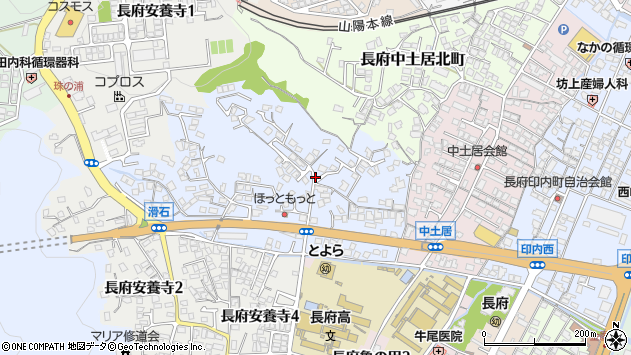 〒752-0965 山口県下関市長府三島町の地図