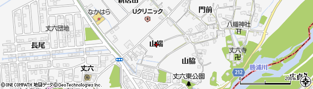 徳島県徳島市丈六町山端周辺の地図