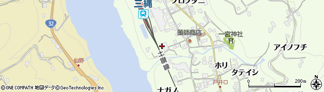 徳島県三好市池田町中西ナガウチ311周辺の地図