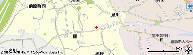 徳島県小松島市前原町（開）周辺の地図