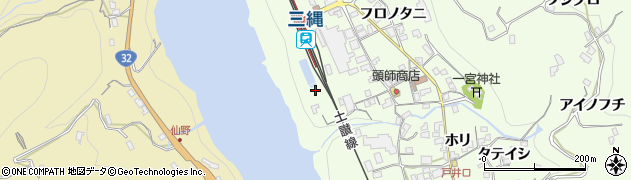 徳島県三好市池田町中西ナガウチ303周辺の地図